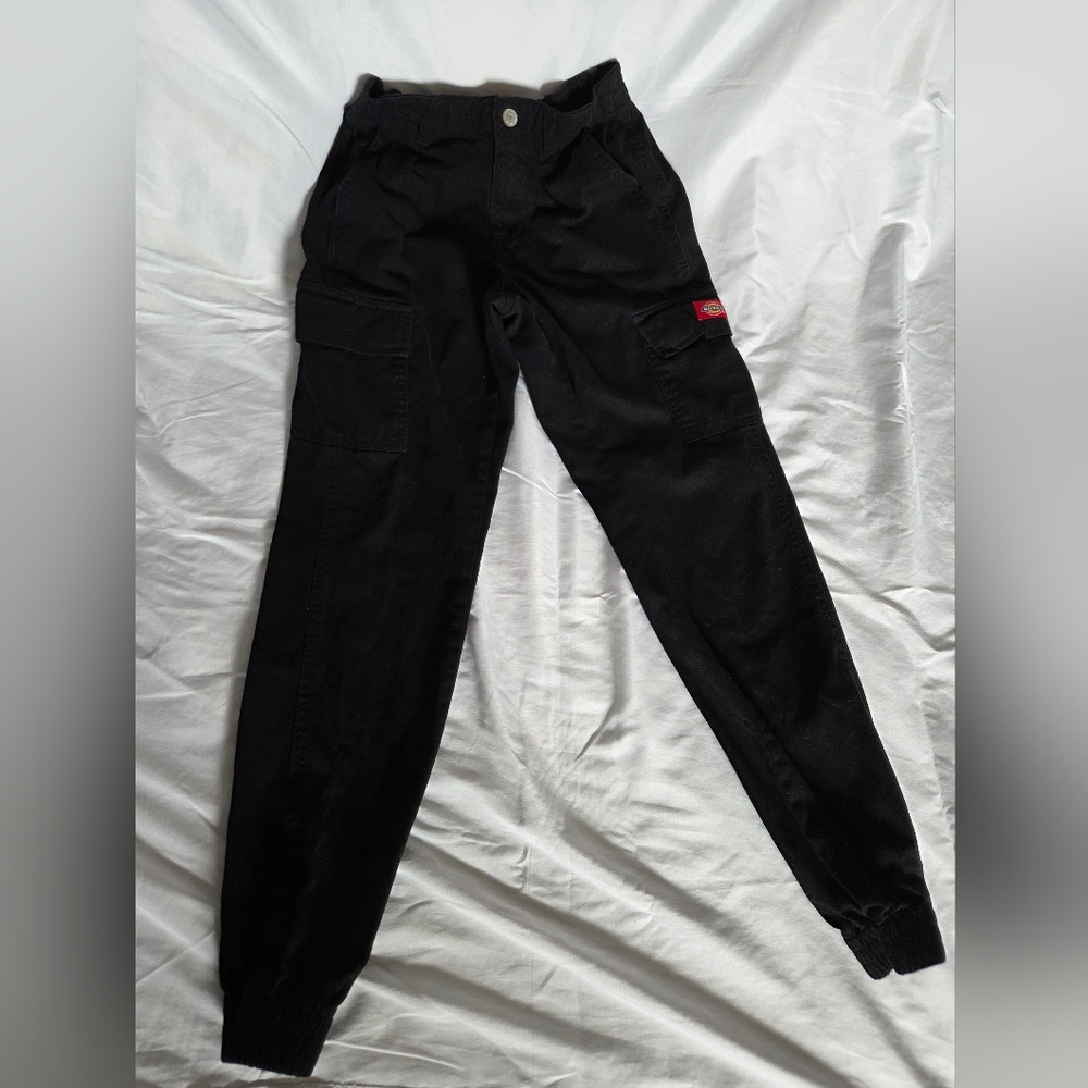 Women's Classic Black Cargo Joggers